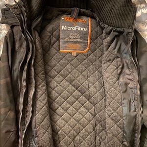 SuperDry Fur Hooded Windbomber